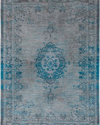 vloerkleed Louis De Poortere CS 8255 Fading World Medaillon Grey Turquoise