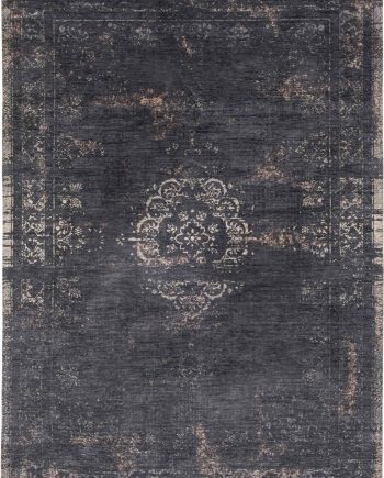 vloerkleed Louis De Poortere CS 8263 Fading World Medaillon Mineral Black