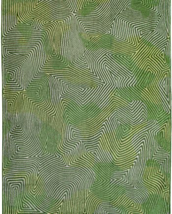 Louis De Poortere vloerkleed CS 9231 Meditation Coral Tropical Green