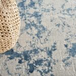Nourison vloerkleed Rustic Textures RUS16 GRYBL GREY BLUE 8XRND 099446836120 interior 2