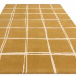 Asiatic vloerkleed Albany Grid Gold 1 3D