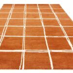 Asiatic vloerkleed Albany Grid Rust 1 3D