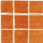 Asiatic vloerkleed Albany Grid Rust 2