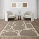 Asiatic vloerkleed Metro Taupe interior square