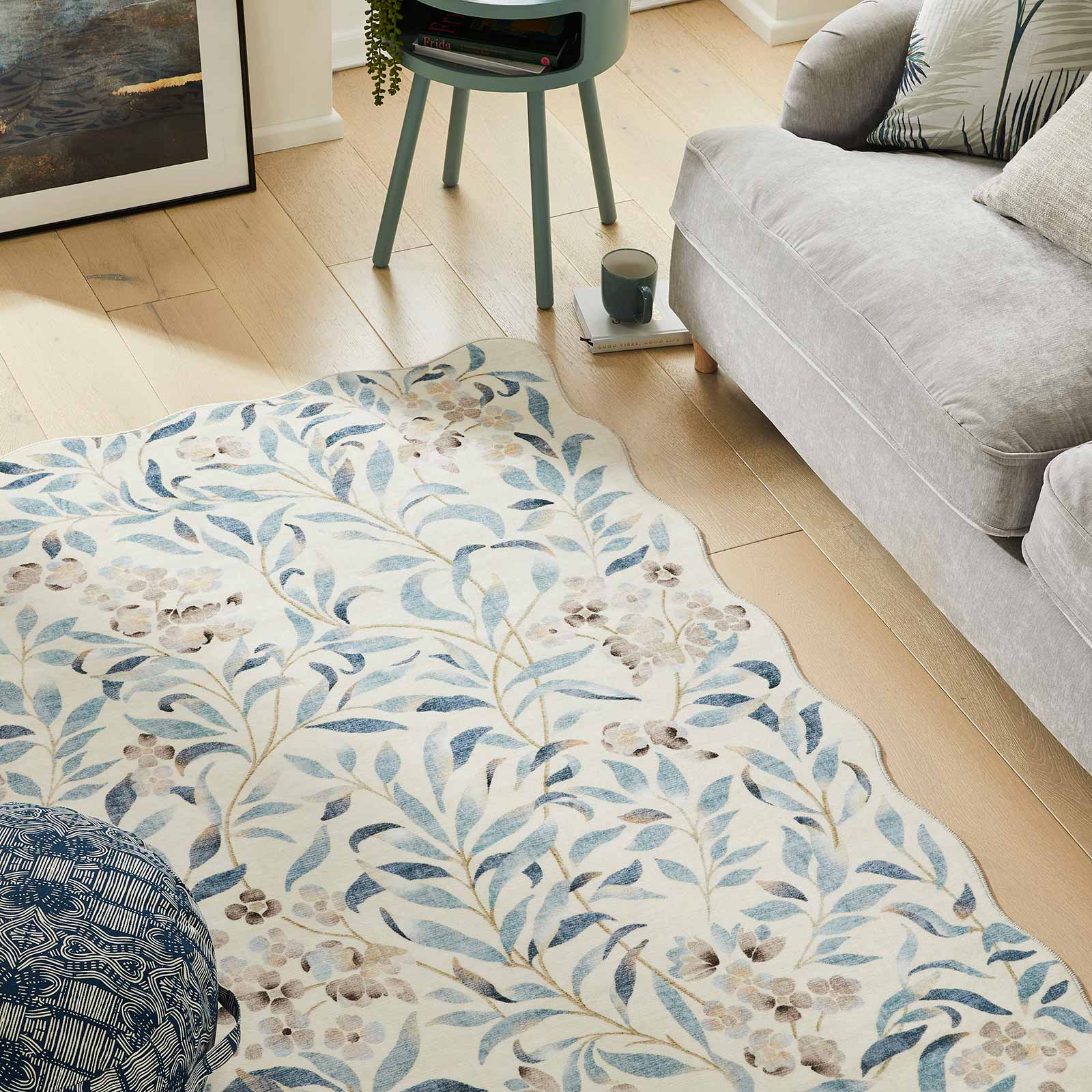 Concept Looms vloerkleed Liberty LIB301 IVORY BLUE 2