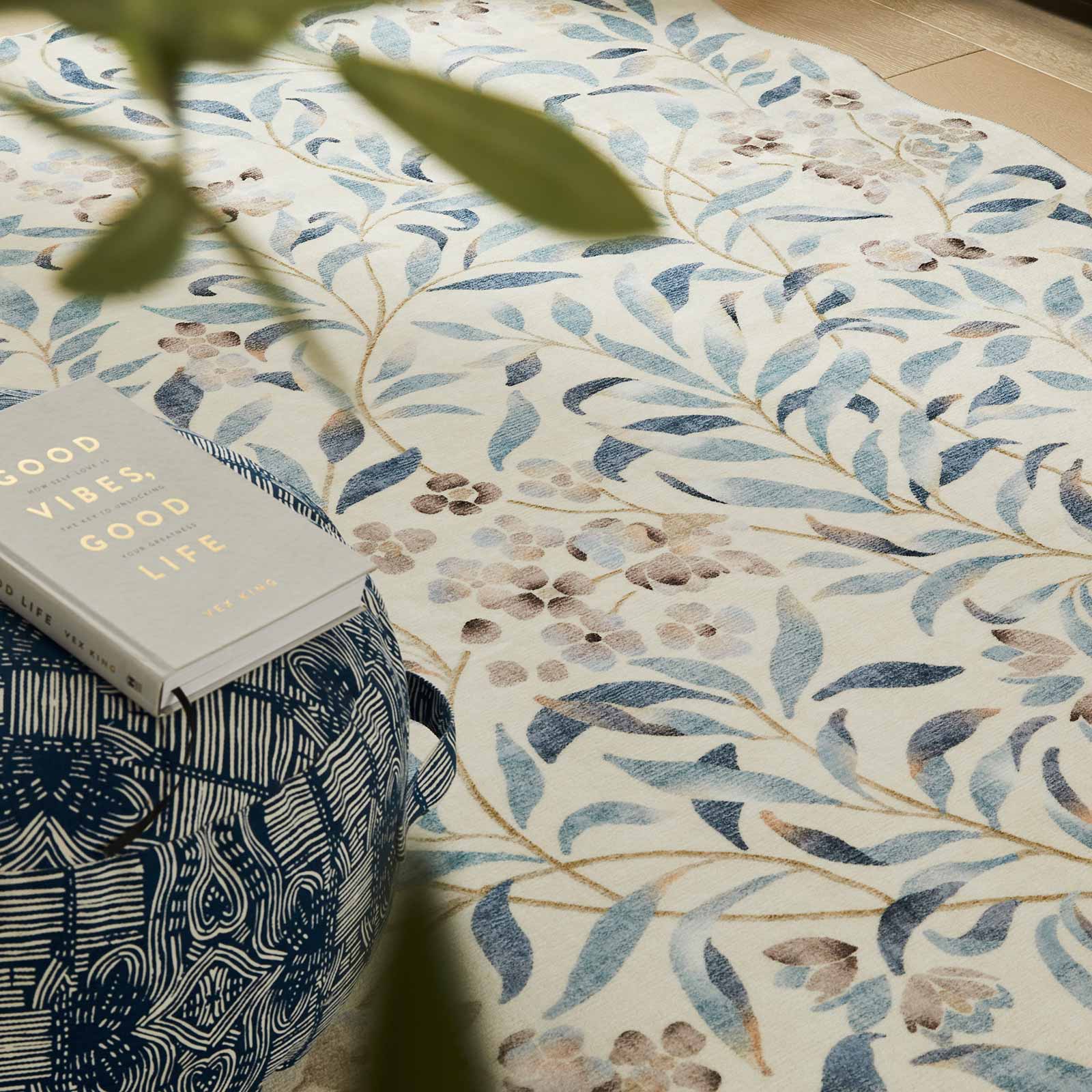 Concept Looms vloerkleed Liberty LIB301 IVORY BLUE 5
