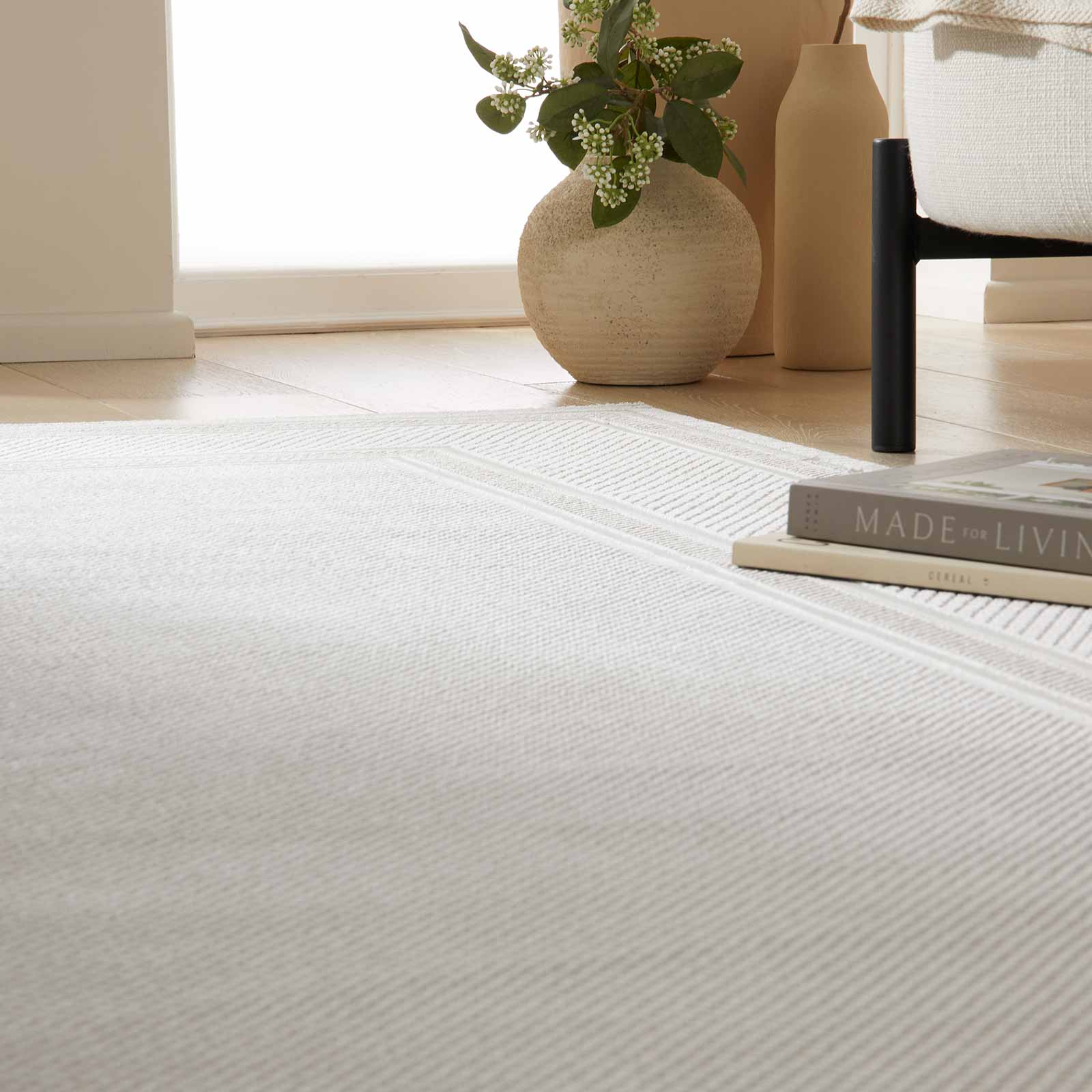Concept Looms vloerkleed Olivia OLI102 GREY BEIGE interior 1