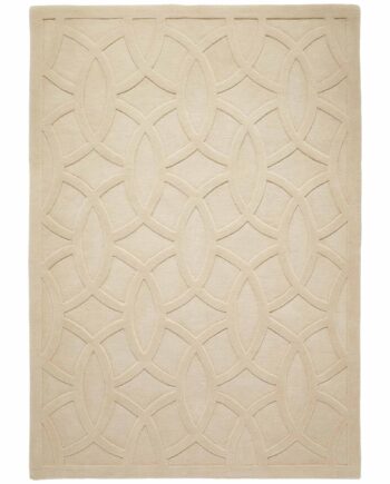 Concept Looms vloerkleed Priory PR 101 CIRCLES BEIGE frontal