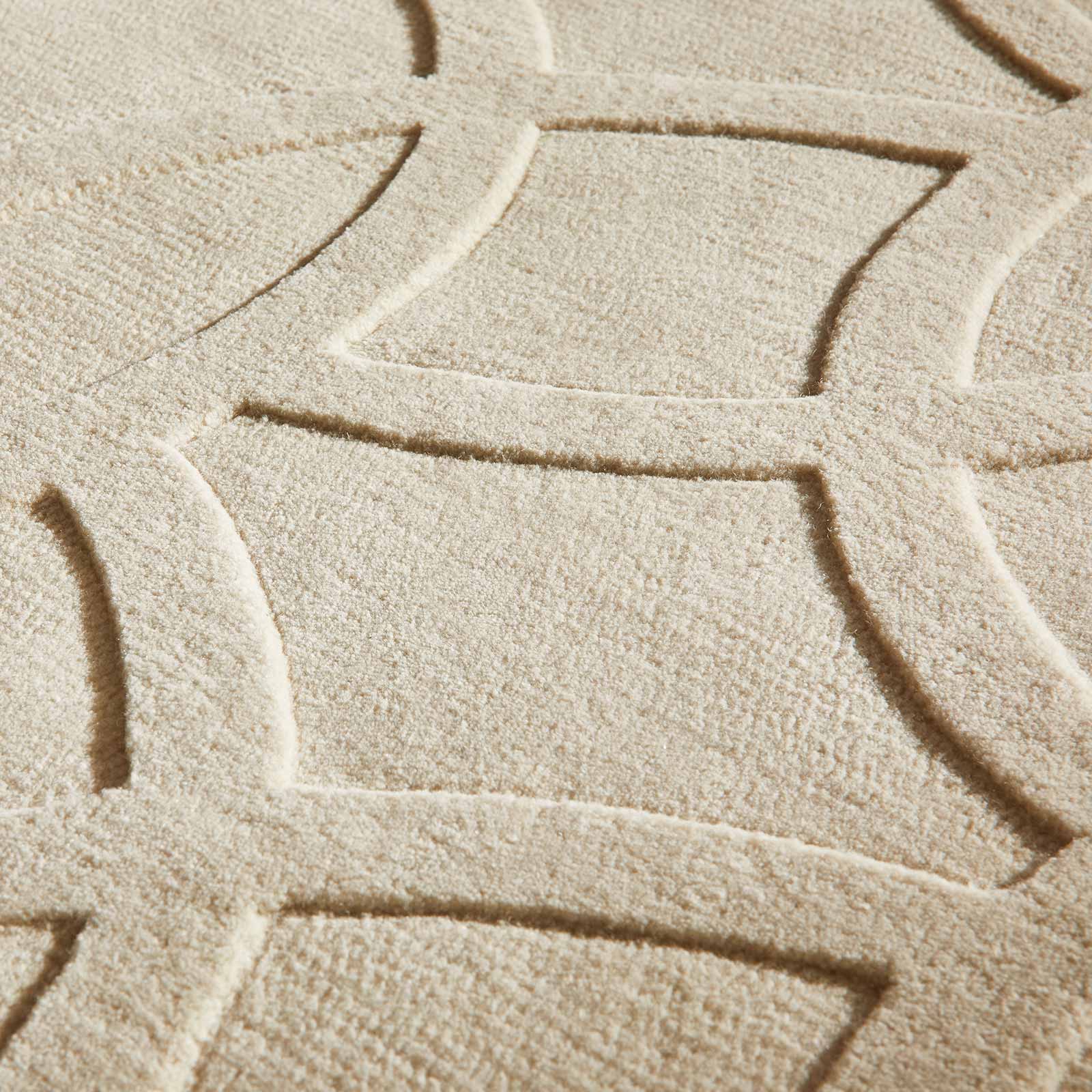 Concept Looms vloerkleed Priory PR 101 CIRCLES IVORY pile