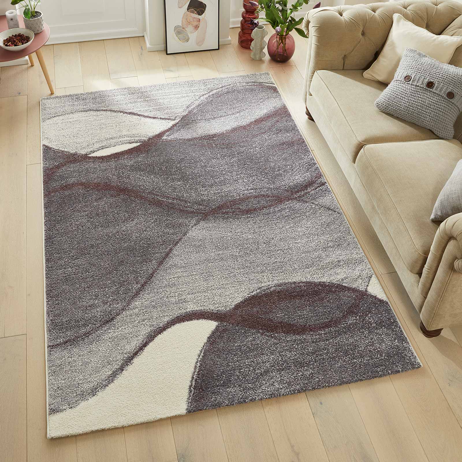 Concept Looms vloerkleed Somerset SOM103 WHITE PLUM
