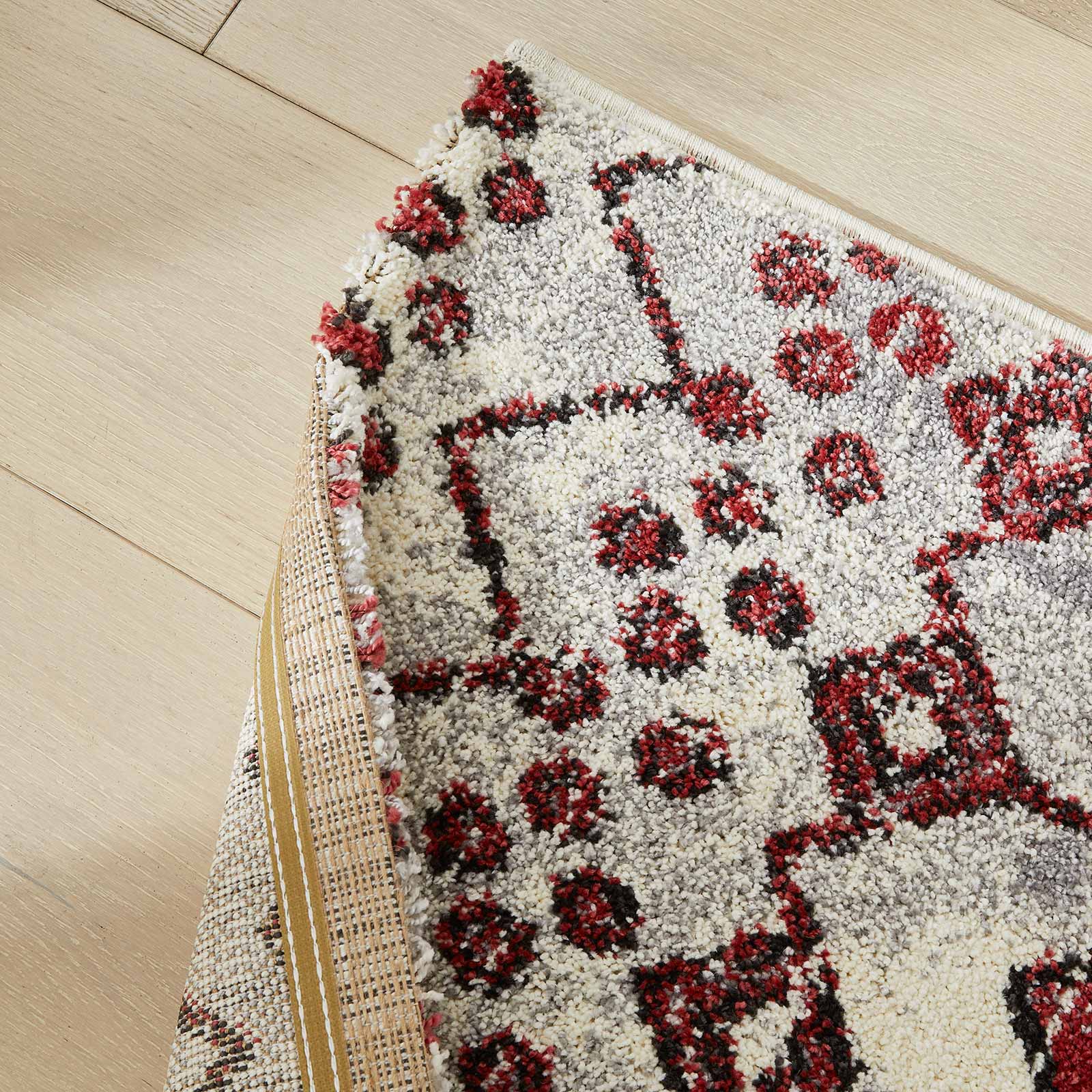 Concept Looms vloerkleed Somerset SOM104 WHITE TERRACOTA fold