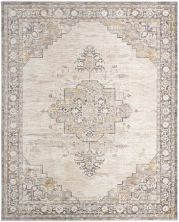 Nourison vloerkleed Antique Fusion ANF01 IVCHA IVORY CHARCOAL 9x12 841491157732