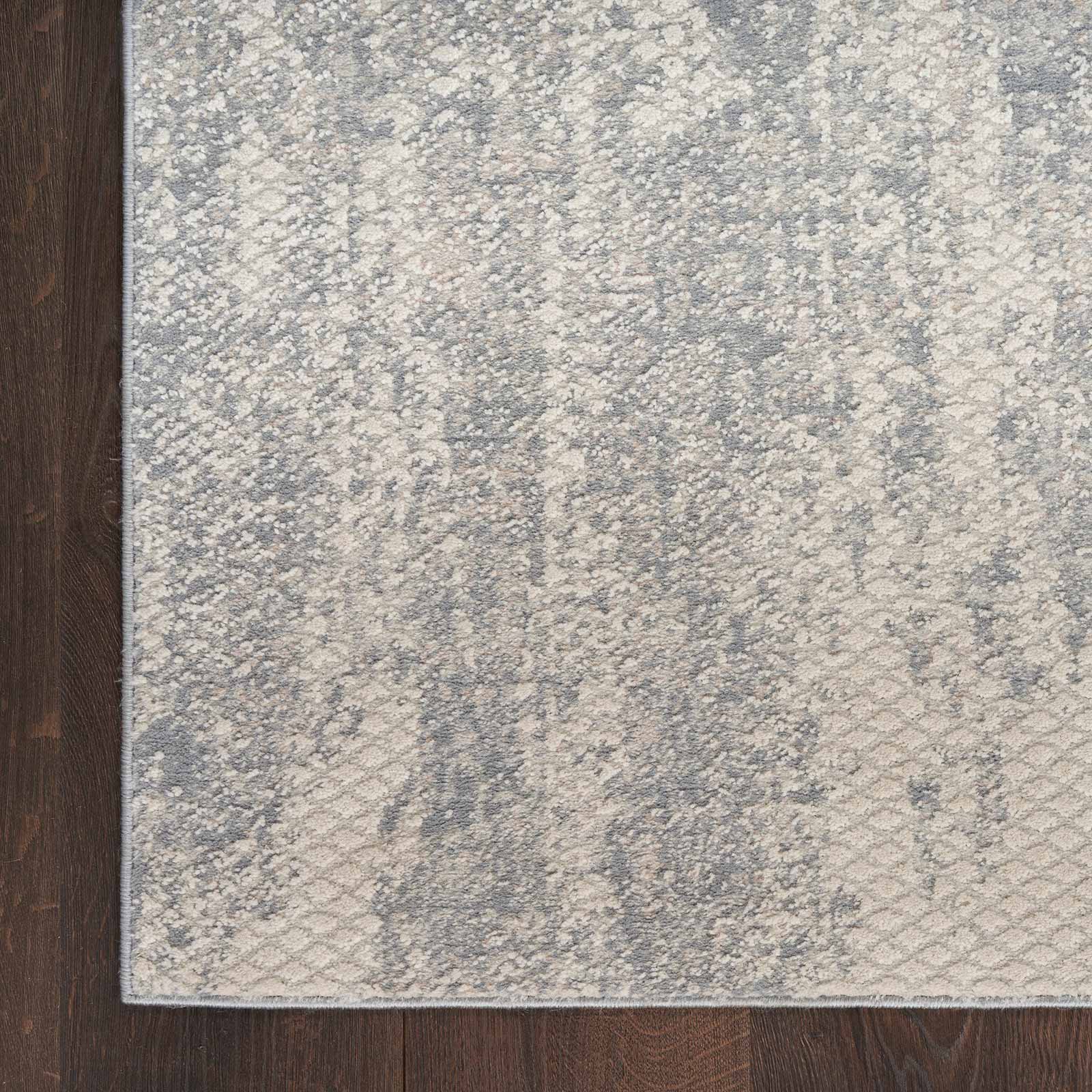 Nourison vloerkleed Exhale EXL01 LTGRY LIGHT GREY 5x7 099446954930 corner
