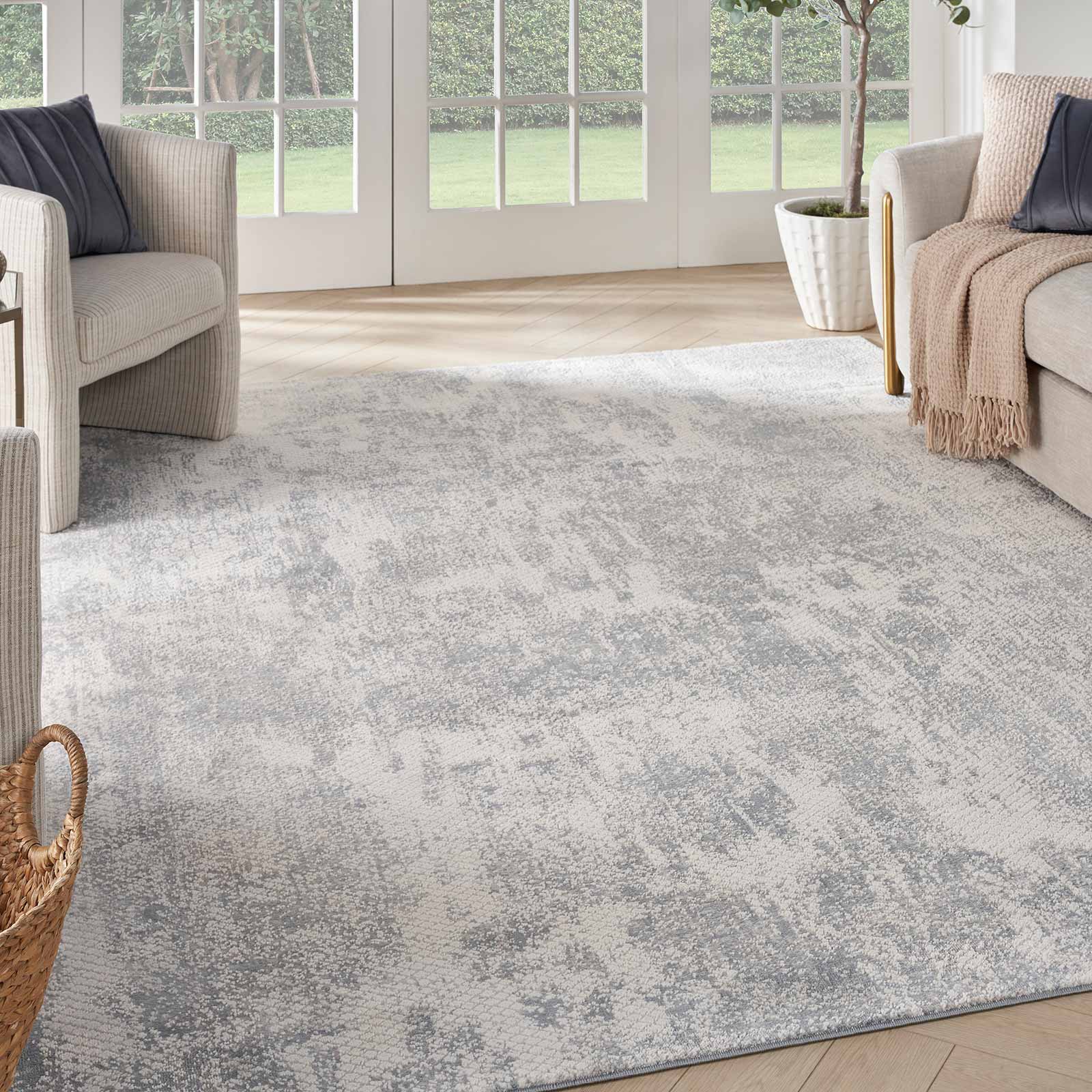 Nourison vloerkleed Exhale EXL01 LTGRY LIGHT GREY 8x10 099446955128 interior 1