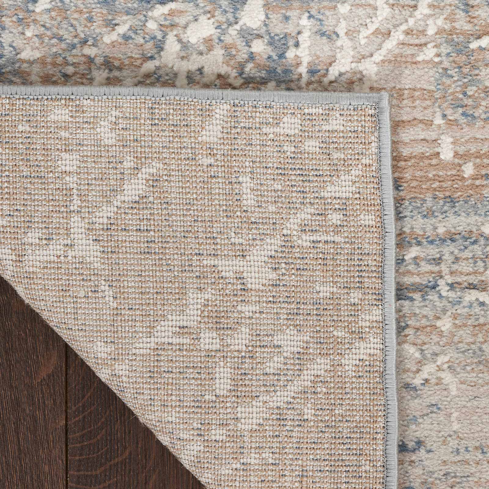 Nourison vloerkleed Exhale EXL02 BGEBL BEIGE BLUE 5x7 099446954879 corner B