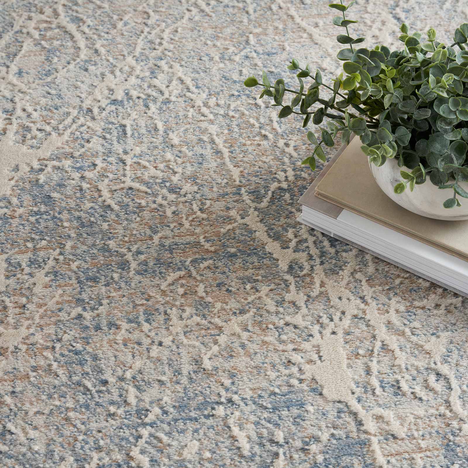 Nourison vloerkleed Exhale EXL02 BGEBL BEIGE BLUE 5x7 099446954879 interior 2