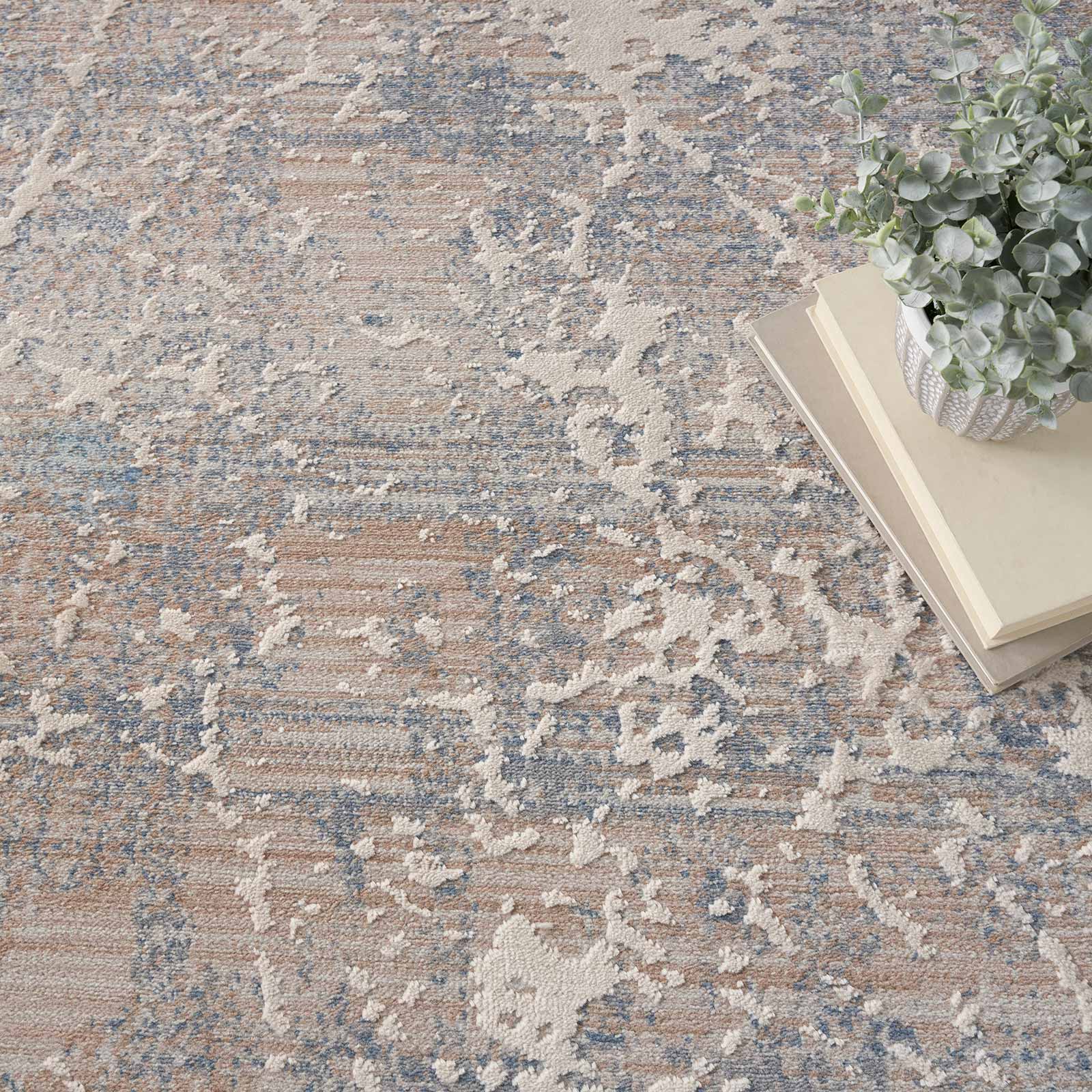 Nourison vloerkleed Exhale EXL02 BGEBL BEIGE BLUE 8x10 099446955166 interior 2