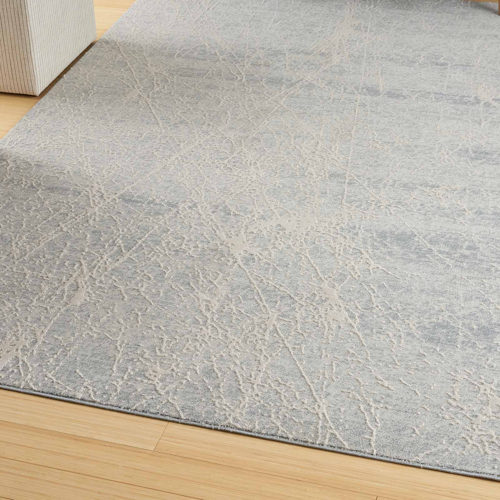 Nourison vloerkleed Exhale EXL02 IVGRY IVORY GREY 5x7 099446954886 interior 1