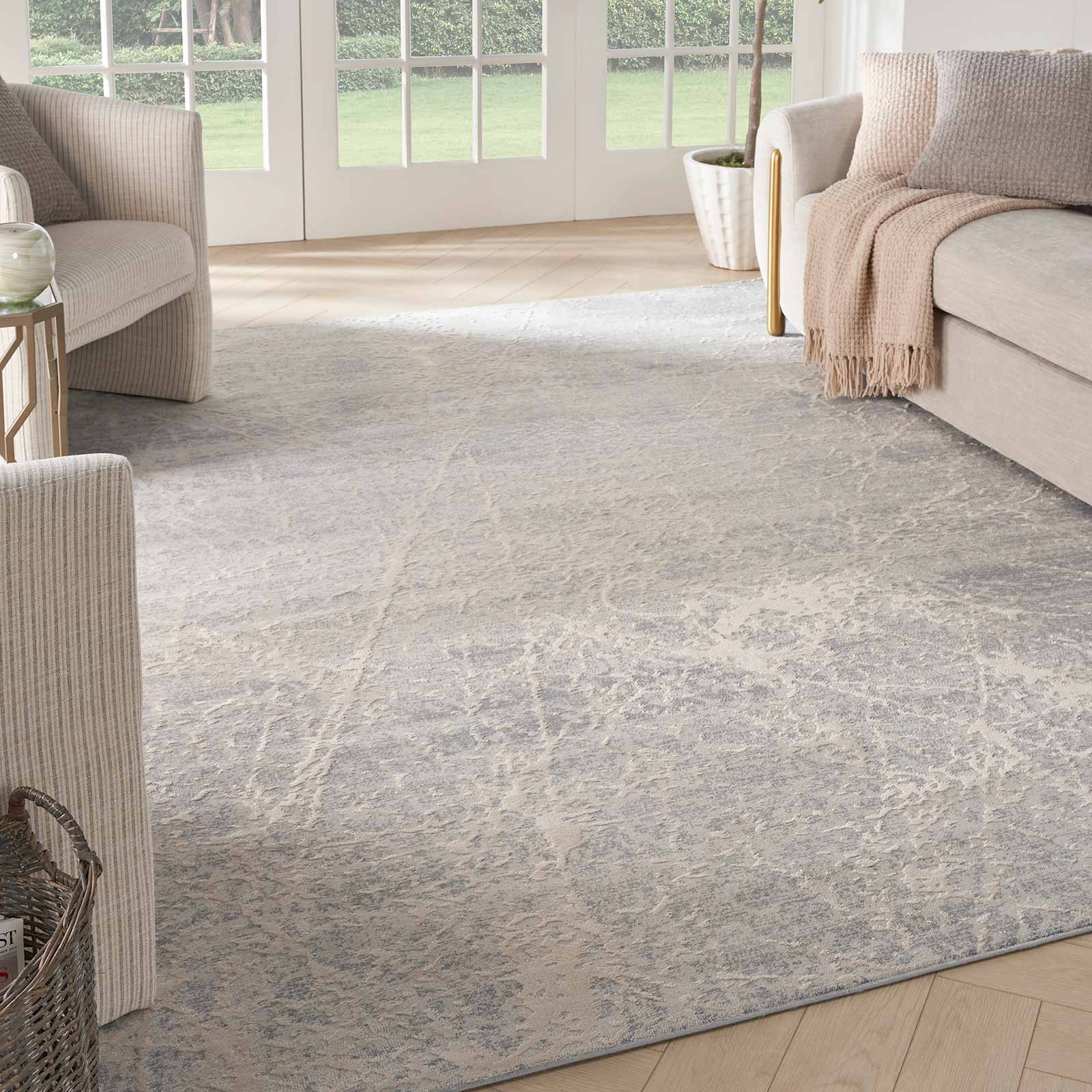 Nourison vloerkleed Exhale EXL02 IVGRY IVORY GREY 8x10 099446955159 interior 1
