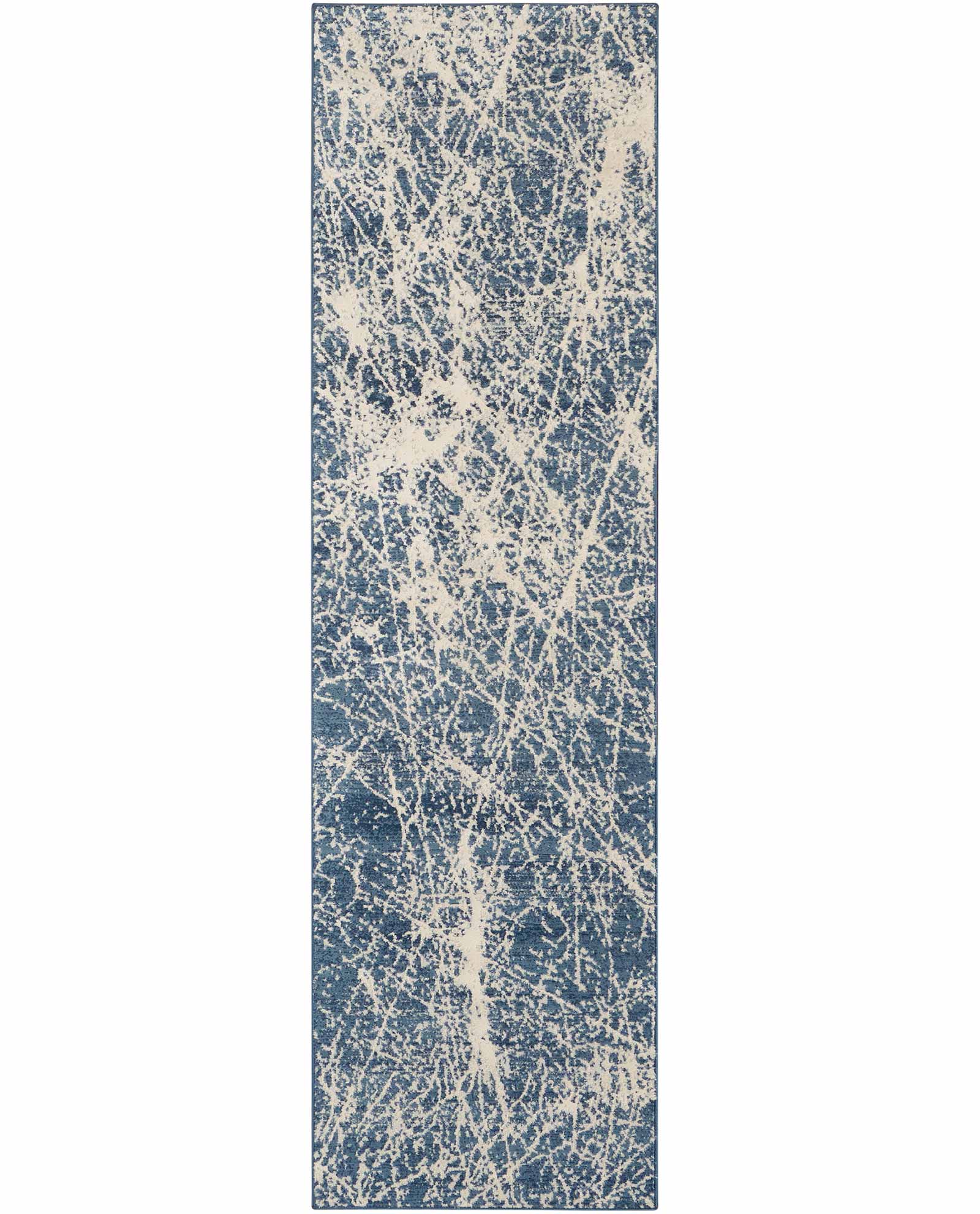 Nourison vloerkleed Exhale EXL02 NAVIV NAVY IVORY 2x8 099446955234