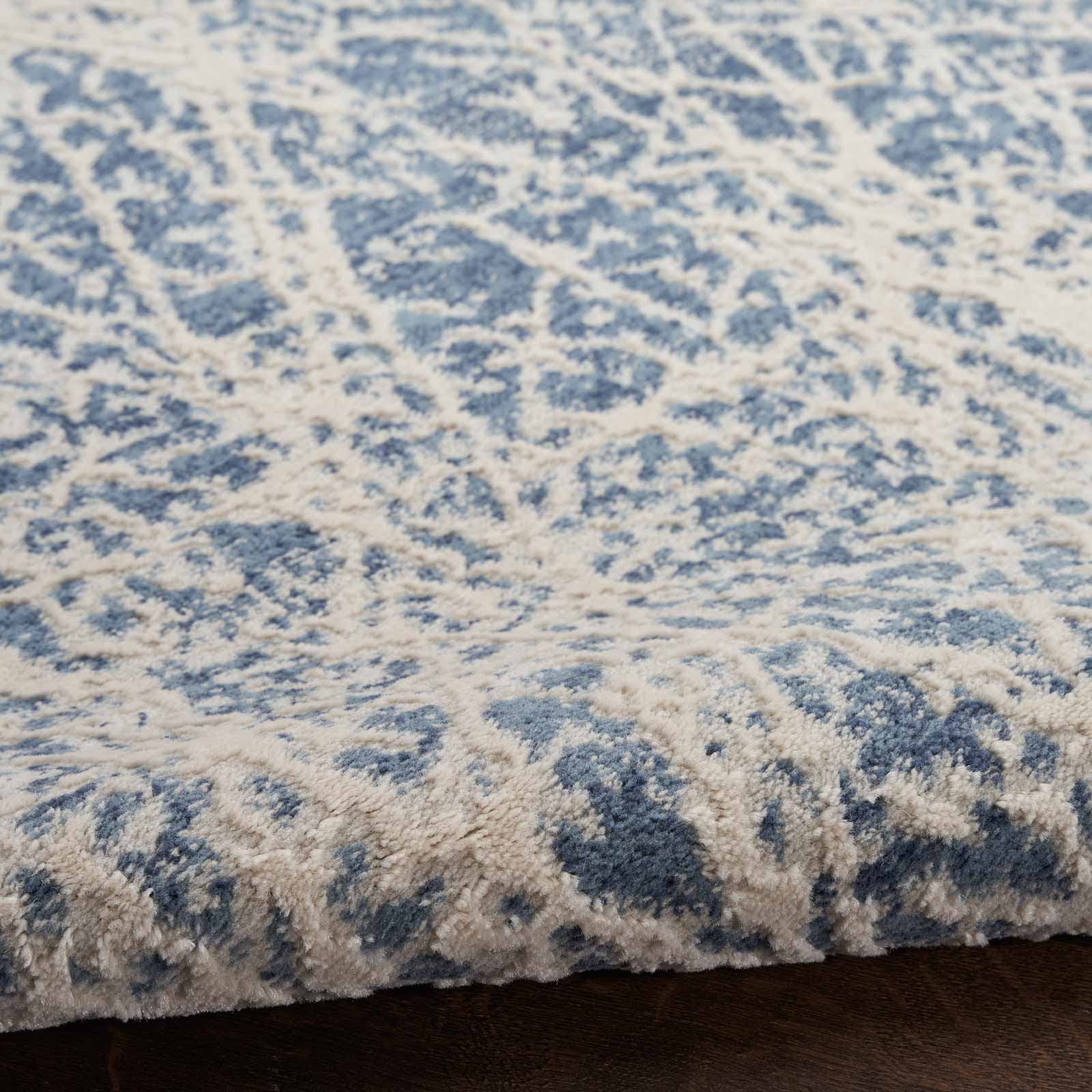 Nourison vloerkleed Exhale EXL02 NAVIV NAVY IVORY 5x7 099446954916 texture 1
