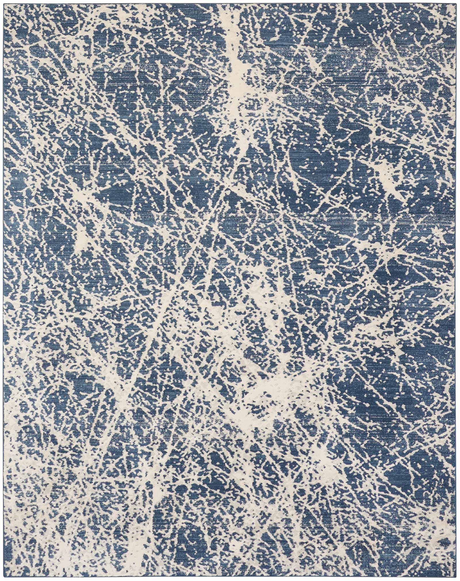 Nourison vloerkleed Exhale EXL02 NAVIV NAVY IVORY 8x10 099446955258