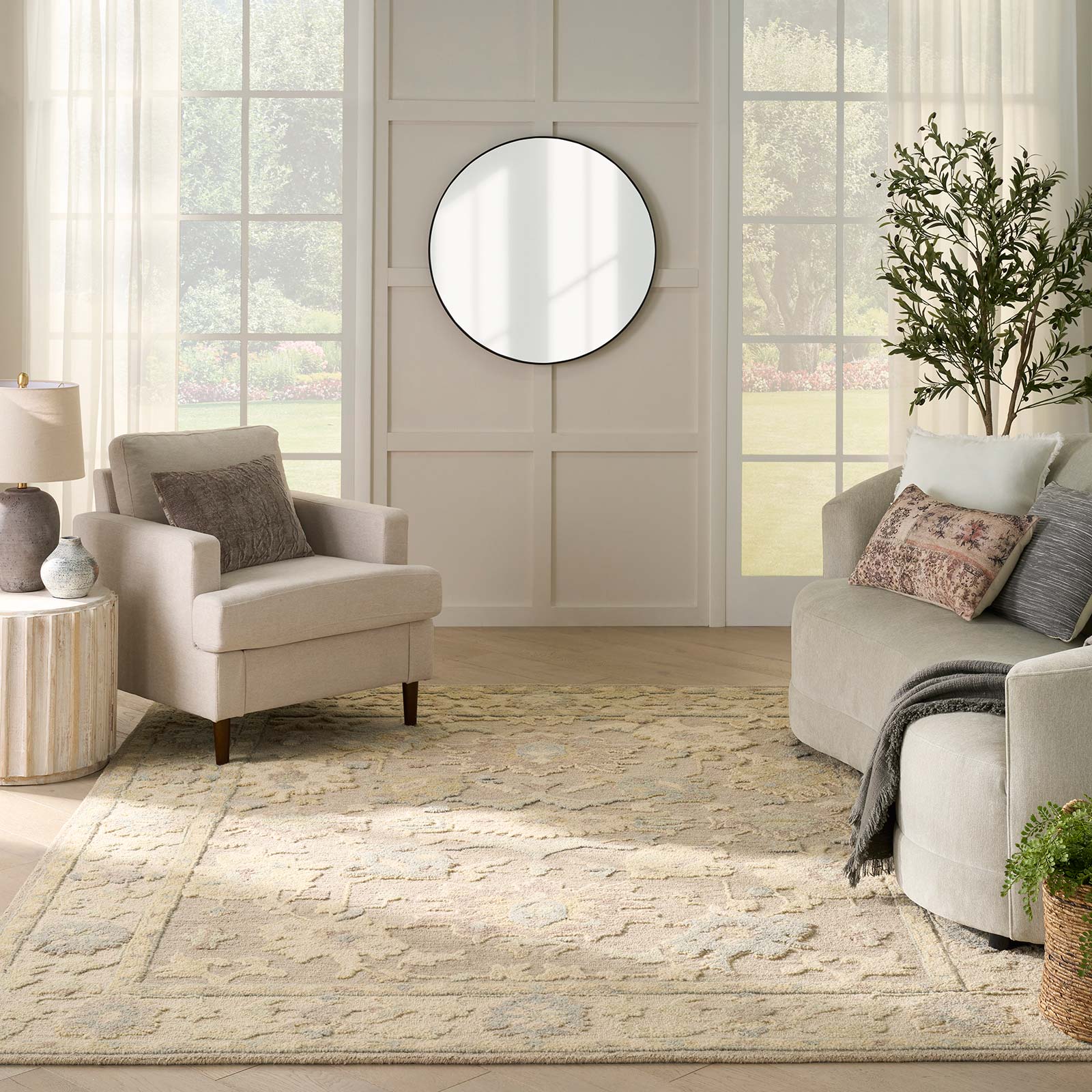 Nourison vloerkleed Maison MSO01 TAUIV TAUPE IVORY 8x10 0841491129203 interior 3