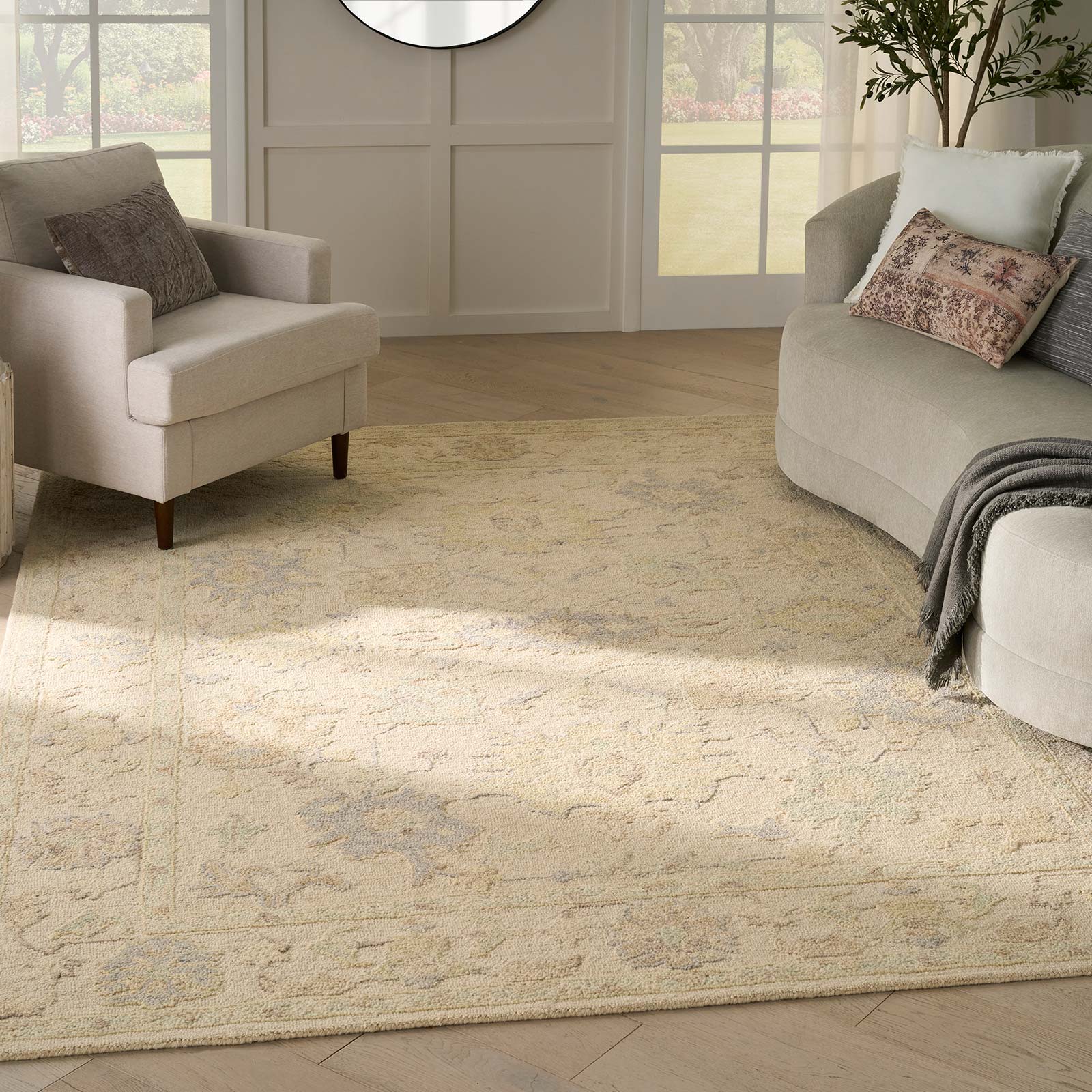 Nourison vloerkleed Maison MSO02 IVORY 8x10 0841491129234 interior 1