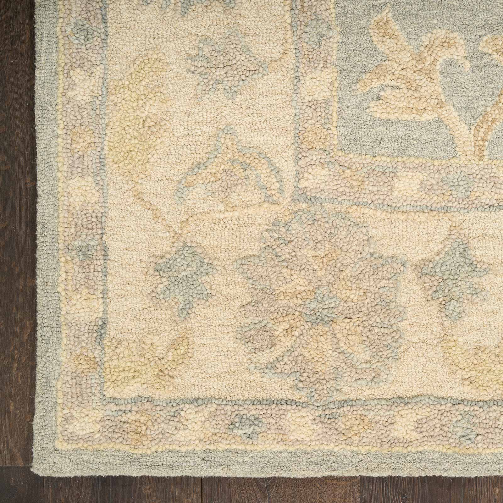 Nourison vloerkleed Maison MSO03 BLUIV BLUE IVORY 8x10 0841491129265 corner