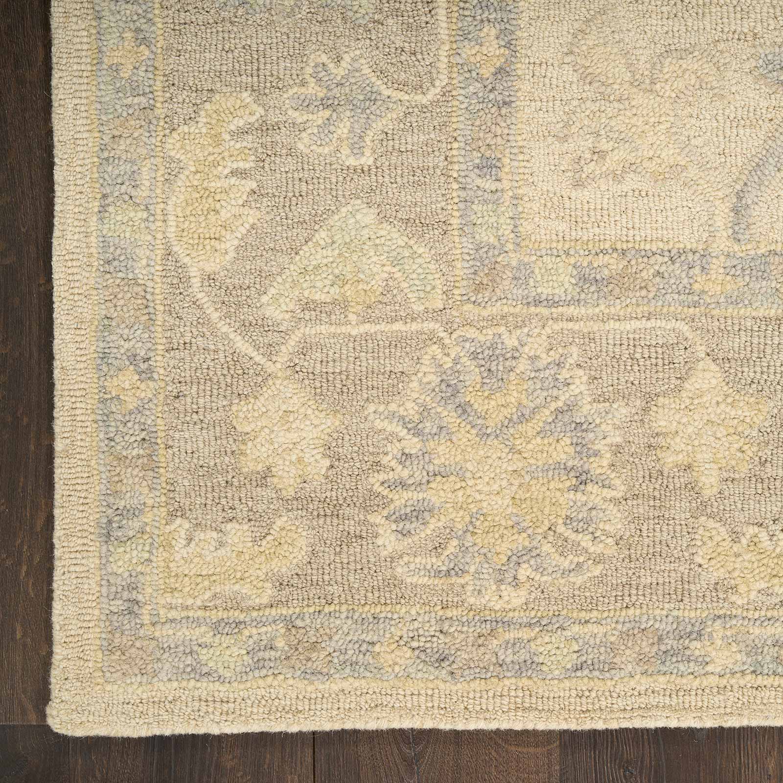 Nourison vloerkleed Maison MSO04 IVTAU IVORY TAUPE 8x10 0841491129296 corner