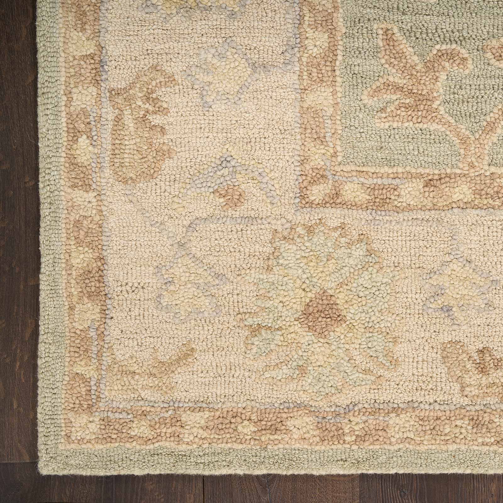 Nourison vloerkleed Maison MSO05 SAGIV SAGE IVORY 8x10 0841491129326 corner