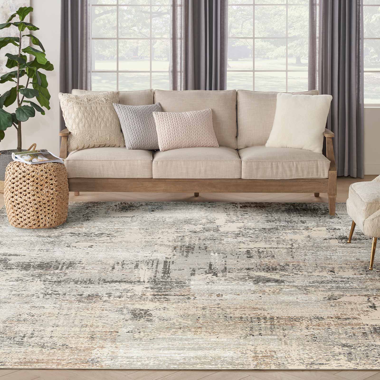 Nourison vloerkleed Sustainable Trends SUT04 BGEGY BEIGE GREY 9x12 099446954336 interior 3